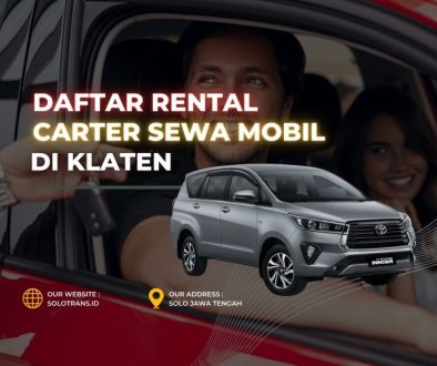 Daftar Rental Carter Sewa Mobil di Klaten